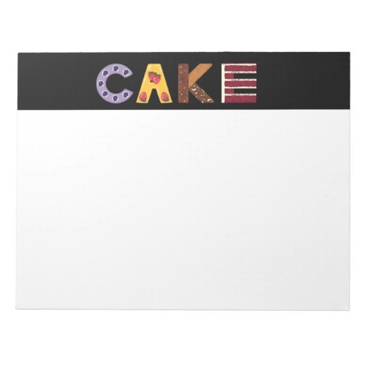 Bloc-note Parfum de gâteau à base de viennoiseries, stratifi (Devant)