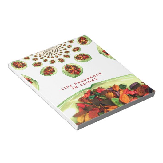 Bloc-note Parfum de vie : Potpourri message inspirant (Incliné)