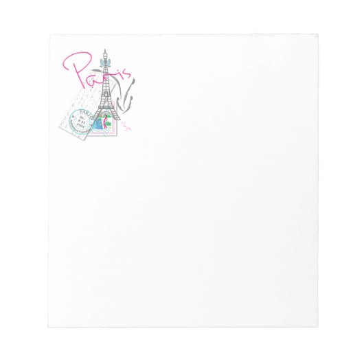 Bloc-note Paris avec amour et Tour Eiffel (Devant)