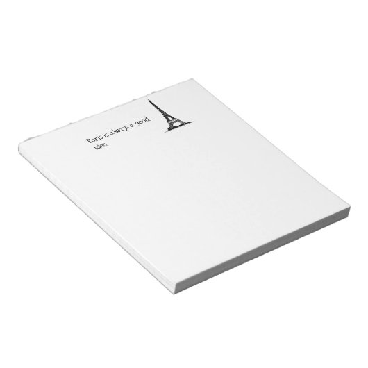 Bloc-note Paris est toujours une bonne idée (Incliné)