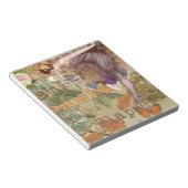 Bloc-note Paris Flapper Art Déco Peacock Vintage (Incliné)