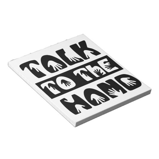 Bloc-note Parler À La Main (Incliné)