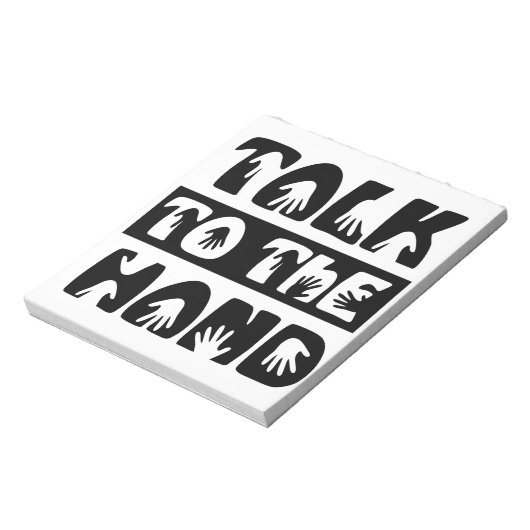 Bloc-note Parler À La Main (Tourné)