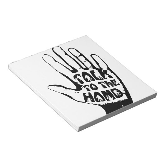 Bloc-note Parler À La Main (Incliné)