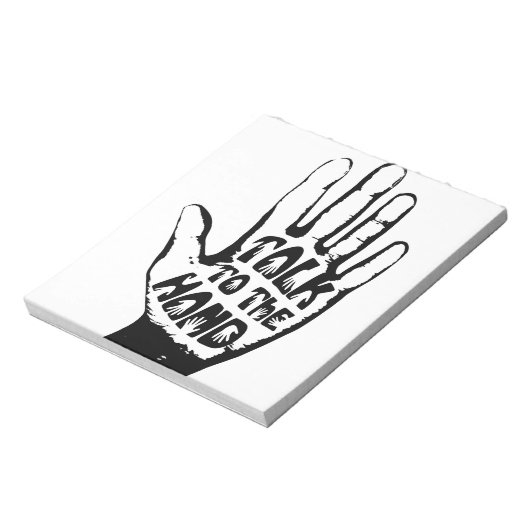 Bloc-note Parler À La Main (Tourné)