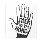 Bloc-note Parler À La Main (Devant)