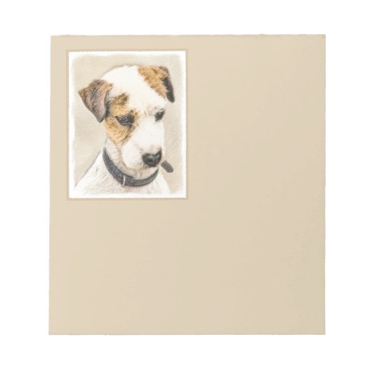 Bloc-note Parson Jack Russell Terrier Peinture - Chien Art (Devant)