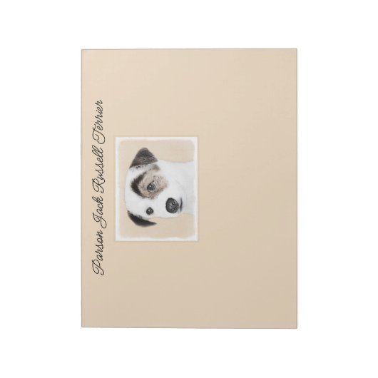 Bloc-note Parson Jack Russell Terrier Peinture - Chien Art P (Tourné)