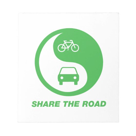 Bloc-note Partager la route (Devant)