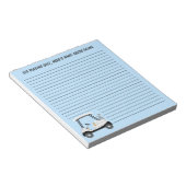 Bloc-note Partez pour Jouer Golf Panier Avec Bière Et Chien  (Incliné)