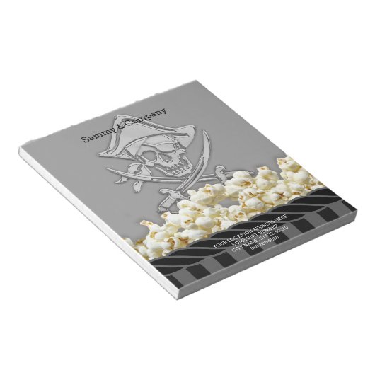 Bloc-note Parti pirate personnalisé (Incliné)