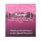 Bloc-note Parties scintillant à goutte Candy Bar Wrapper Par (Devant)