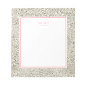 Bloc-note Parties scintillant argentée (Devant)