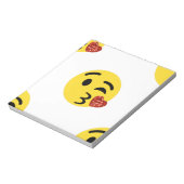 Bloc-note parties scintillant baiser émoji (Tourné)