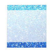 Bloc-note Parties scintillant bleues Étincelles Texture (Devant)