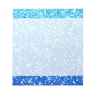 Bloc-note Parties scintillant bleues Étincelles Texture