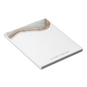 Bloc-note Parties scintillant de géode d'agate en pierre de (Incliné)