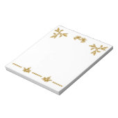 Bloc-note Parties scintillant d'or Joyeux Noël, Père Noël (Tourné)