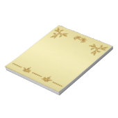 Bloc-note Parties scintillant d'or Joyeux Noël, Père Noël en (Tourné)