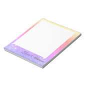 Bloc-note Parties scintillant dorée Pastel Pink Lavender (Tourné)