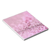 Bloc-note Parties scintillant en or rose rose brillant (Incliné)