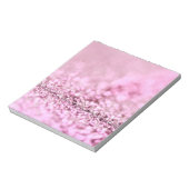 Bloc-note Parties scintillant en or rose rose brillant (Tourné)