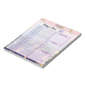 Bloc-note Parties scintillant et marbre planificateur de jou (Tourné)