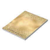 Bloc-note Parties scintillant Glitzy Gold Glam (Tourné)