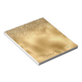 Bloc-note Parties scintillant Gold Glam Sparkle Faux (Incliné)
