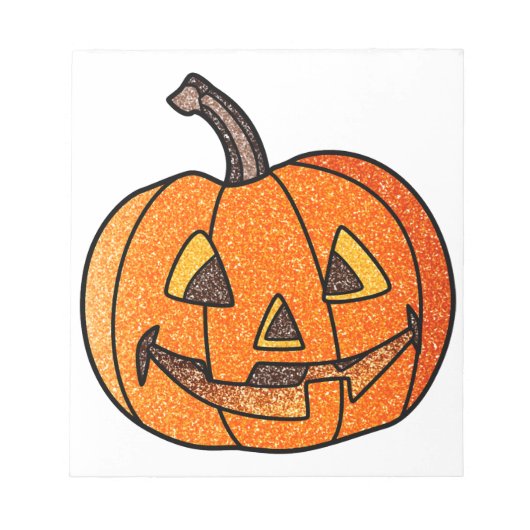 Bloc-note Parties scintillant Jack O'Lantern (Devant)