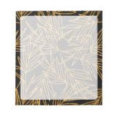 Bloc-note Parties scintillant noir et or chic | Parties scin (Devant)