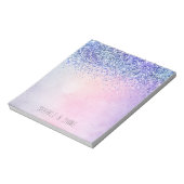 Bloc-note Parties scintillant Ombre bleu violet (Tourné)