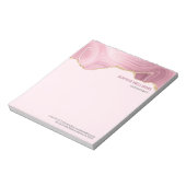 Bloc-note Parties scintillant or en marbre rose (Tourné)