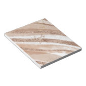 Bloc-note Parties scintillant or rose brossé (Incliné)