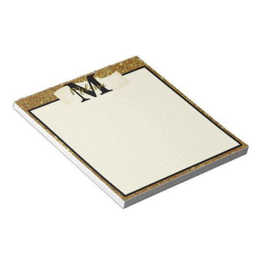 Bloc-note Parties scintillant personnalisée (Incliné)