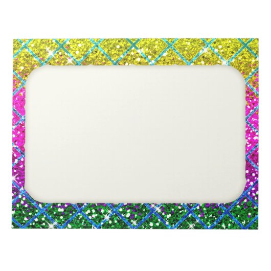 Bloc-note Parties scintillant pourpre Snakeskin (Devant)