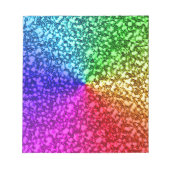 BLOC-NOTE PARTIES SCINTILLANT RAINBOW (Devant)