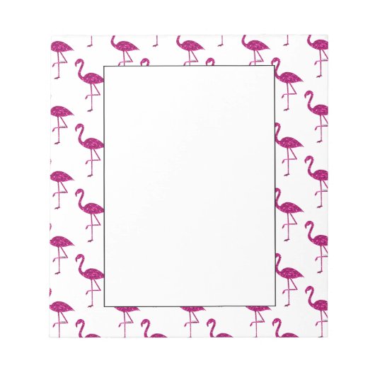 Bloc-note Parties scintillant rose brillant motif (Devant)