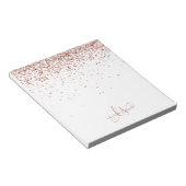 Bloc-note Parties scintillant rose dorée rose (Incliné)