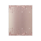 Bloc-note Parties scintillant rose Gold Blush Éclairage Lect (Tourné)
