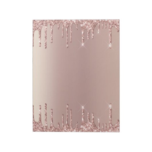 Bloc-note Parties scintillant rose Gold Blush Éclairage Lect (Tourné)