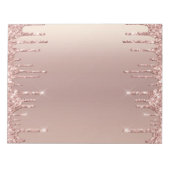 Bloc-note Parties scintillant rose Gold Blush Éclairage Lect (Devant)