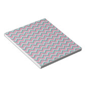 Bloc-note Parties scintillant rose Motif ZigZag (Incliné)
