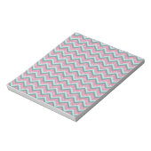 Bloc-note Parties scintillant rose Motif ZigZag (Tourné)