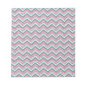 Bloc-note Parties scintillant rose Motif ZigZag (Devant)