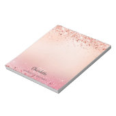 Bloc-note parties scintillant rose or rousse rose (Tourné)