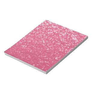 Bloc-note Parties scintillant rose rose pâle