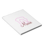 Bloc-note Parties scintillant rose simple arc-en-ciel abstra (Incliné)