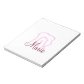 Bloc-note Parties scintillant rose simple arc-en-ciel abstra (Tourné)