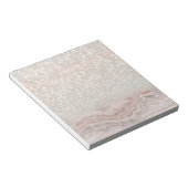 Bloc-note Parties scintillant tendance Marbre Belle Rose Or (Incliné)